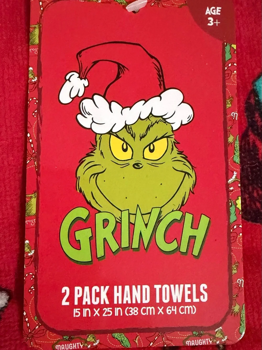The Grinch Holiday Hand Towels - 2 Pack